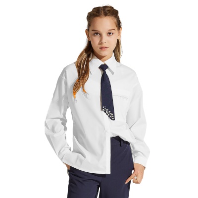 Блузка школьная для девочки Deloras C64201 белая 1